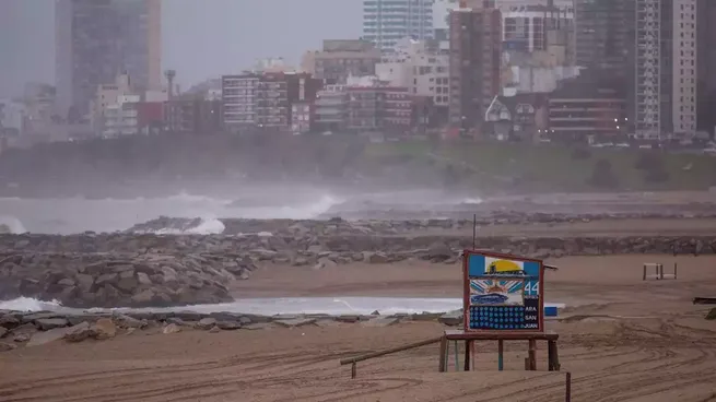 Alerta amarilla por vientos intensos en la costa bonaerense para este jueves