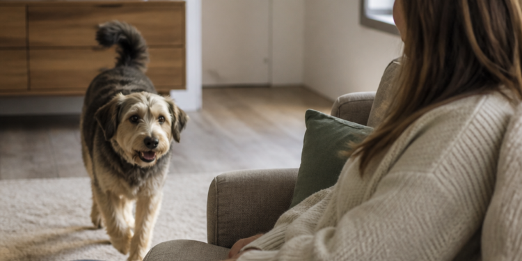 Los especialistas afirman: “Tu perro demuestra su cariño al levantarse para seguirte cuando está tranquilo”