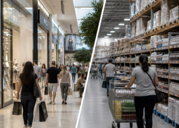 Aumento del consumo en shoppings porteños, pero caída en supermercados y mayoristas