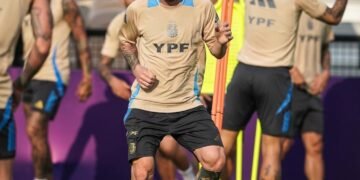 Preparativos para el último amistoso de Lionel Messi con la Selección Argentina ante Benín